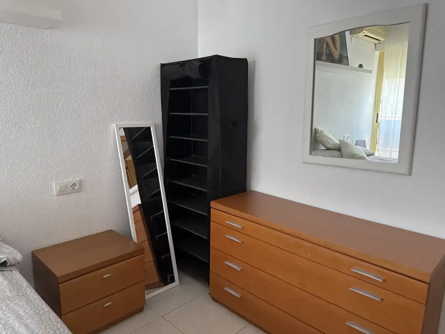 Schlafzimmer von Wohnungen zur Miete in Benicasim / Benicàssim mit Klimaanlage, Schwimmbad und Balkon
