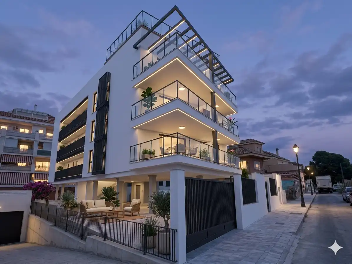 Vista exterior de Apartamento en venta en Fuengirola con Aire acondicionado, Terraza y Piscina