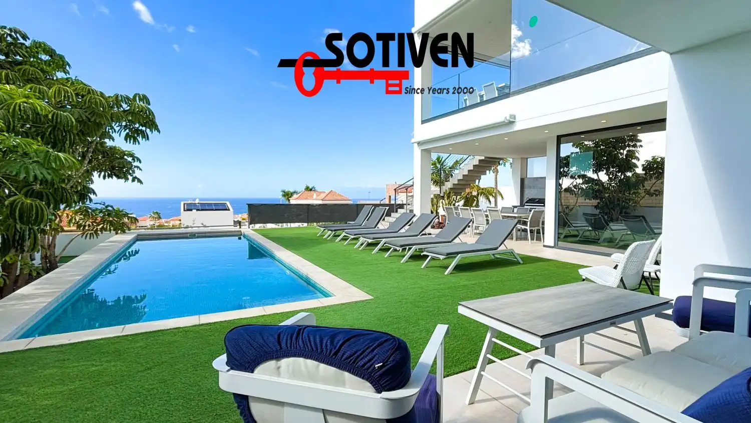 Vista exterior de Casa o chalet en venta en Adeje con Jardín privado, Terraza y Piscina