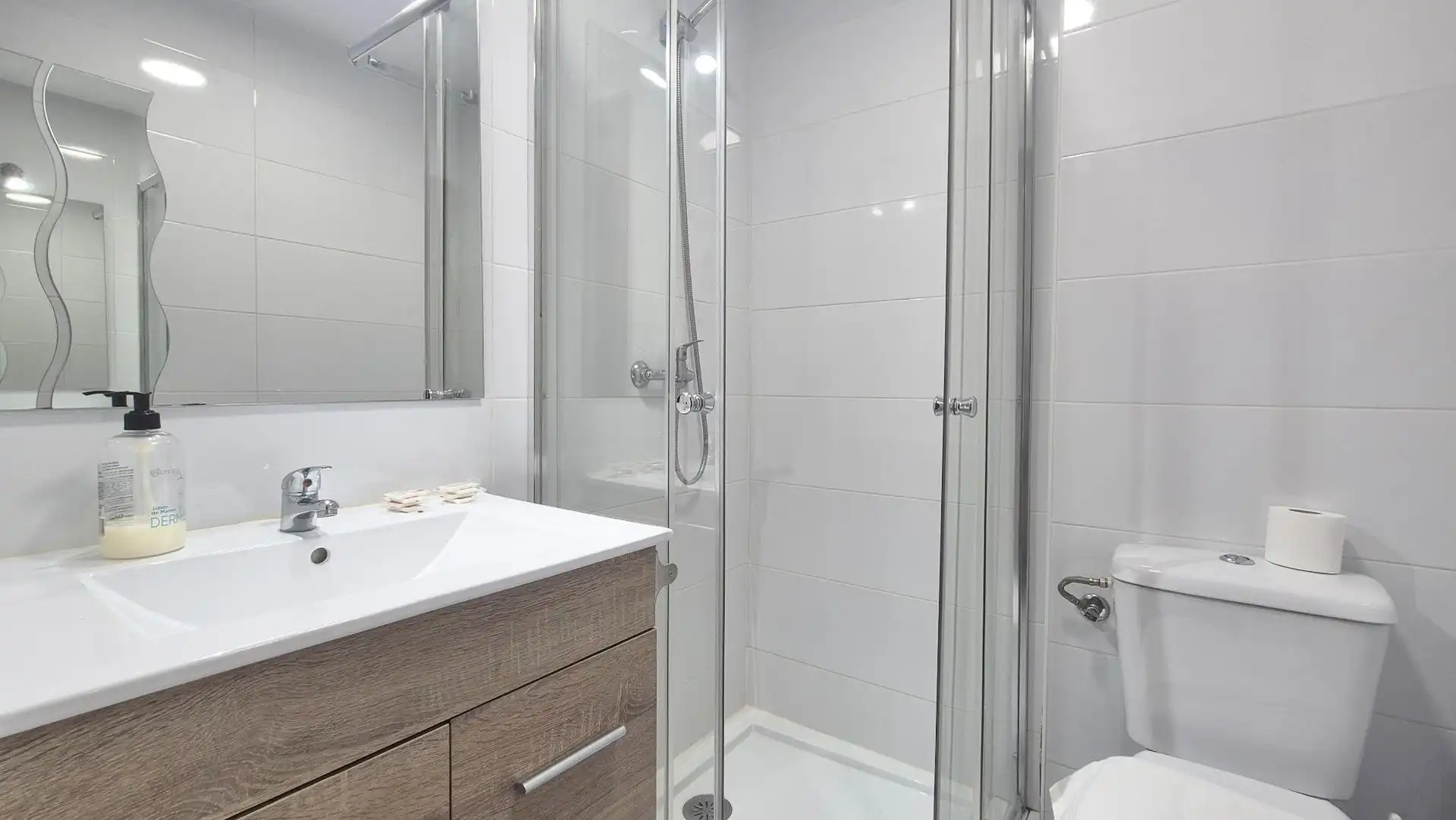 Baño de Estudio de alquiler en Salamanca con Calefacción, Amueblado y Balcón