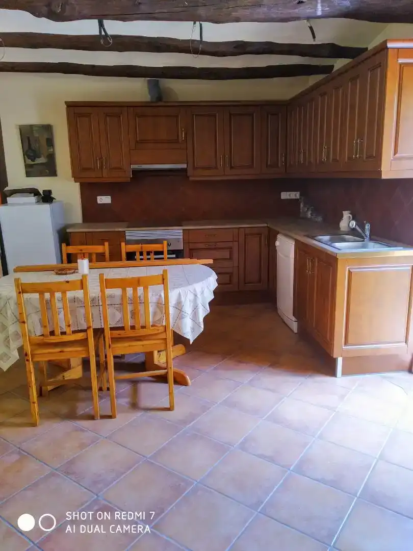 Cuina de Casa adosada en venda en Castellote amb Parquet, Traster i Moblat