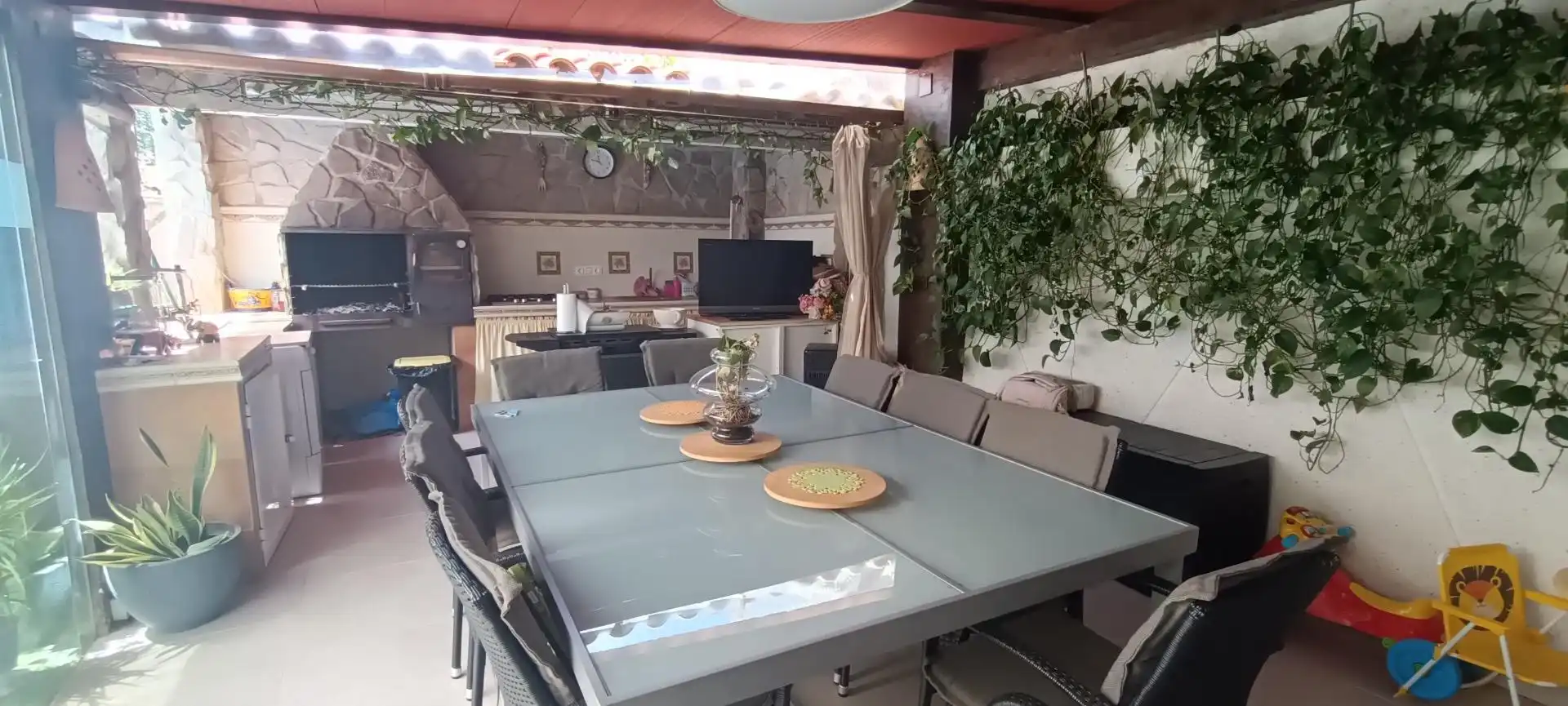 Terraza de Casa adosada en venta en La Nucia con Aire acondicionado, Calefacción y Jardín privado
