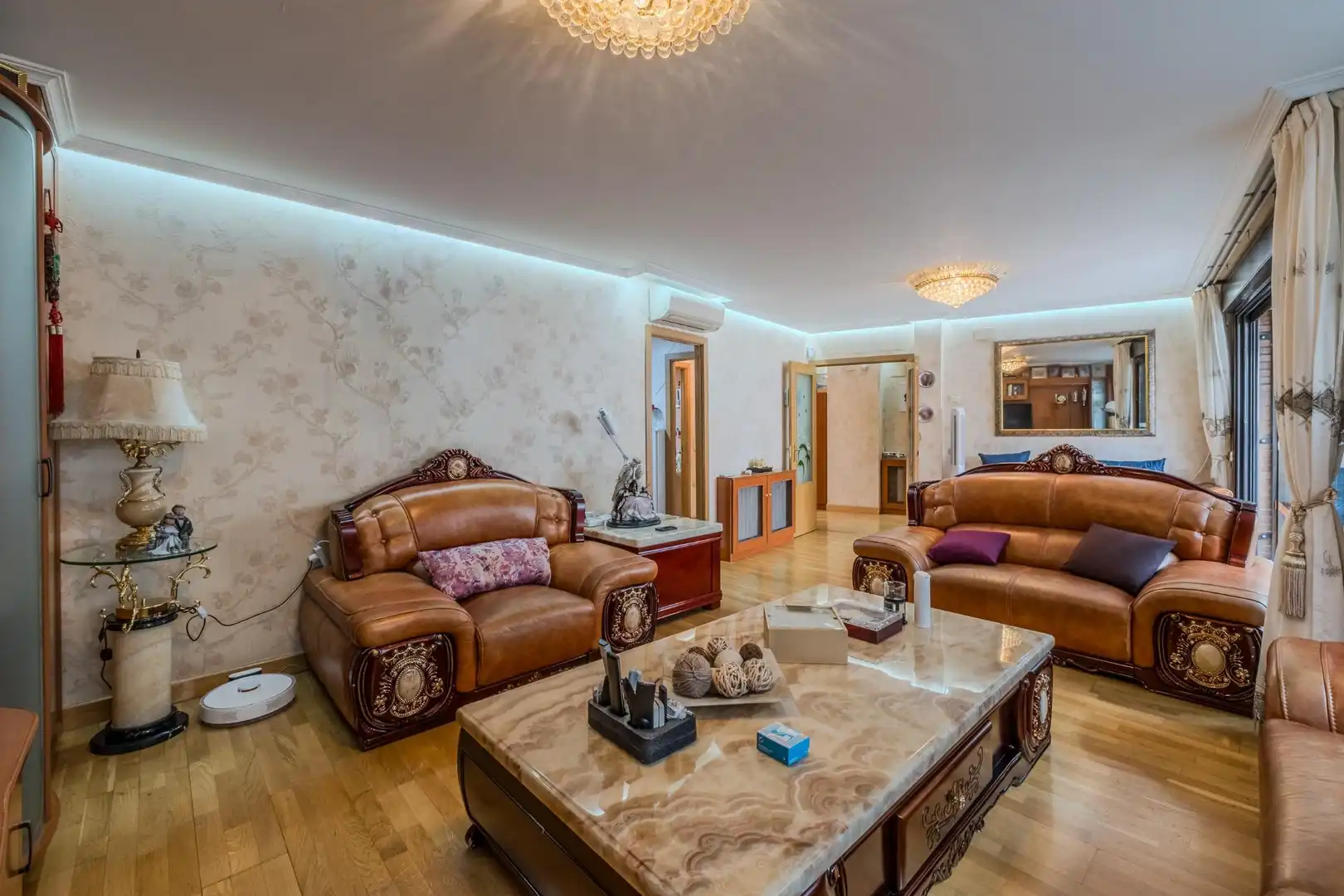 Sala de estar de Casa adosada en venta en Carabanchel