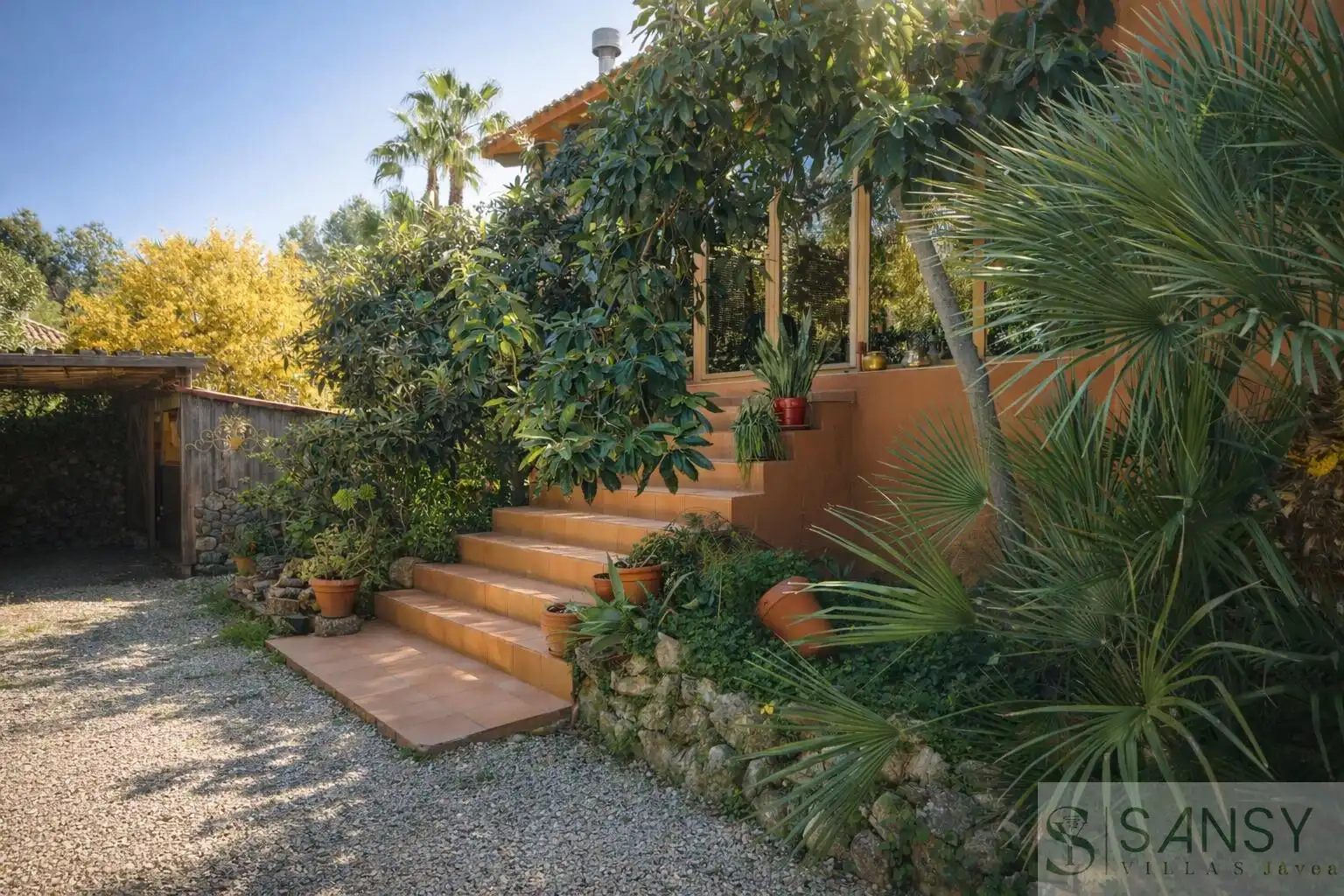 Garden of Houses for sale in Jávea / Xàbia  with Air Conditioner