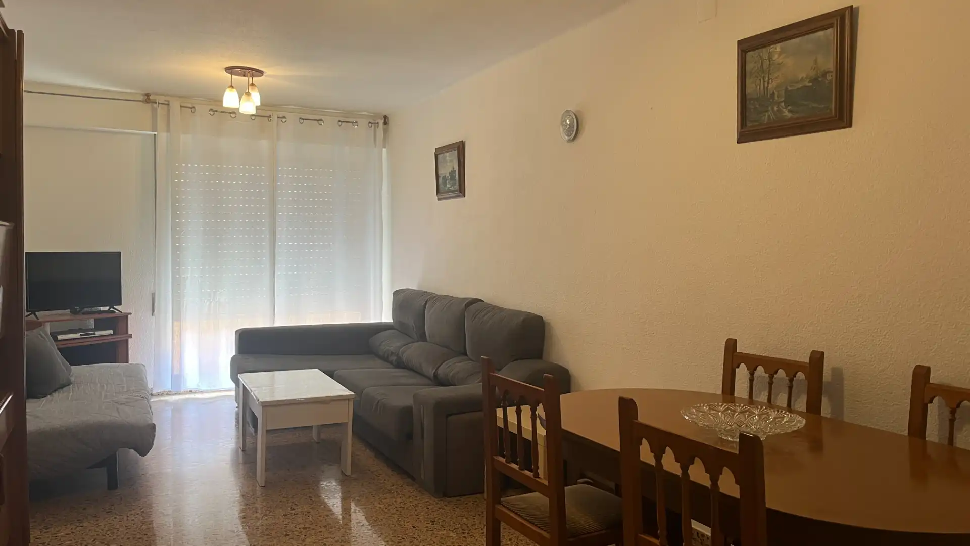Sala d'estar de Pis en venda en  Valencia Capital amb Moblat, Rentadora i Balcó