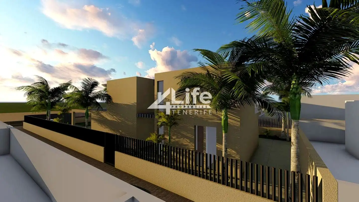 Vista exterior de Casa o chalet en venta en Arona con Jardín privado, Terraza y Piscina