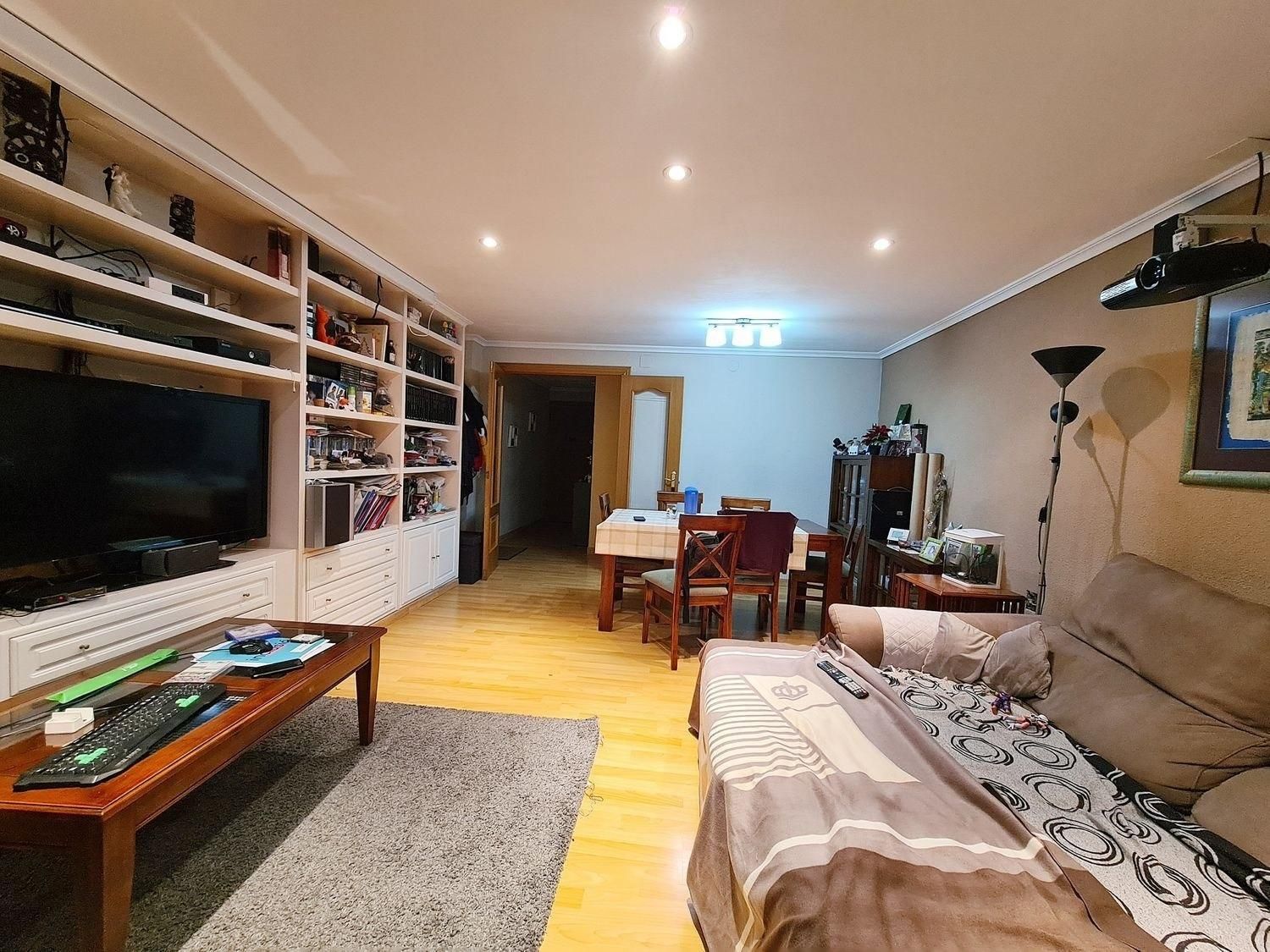 Sala d'estar de Pis de lloguer en Girona Capital amb Aire condicionat, Calefacció i Parquet