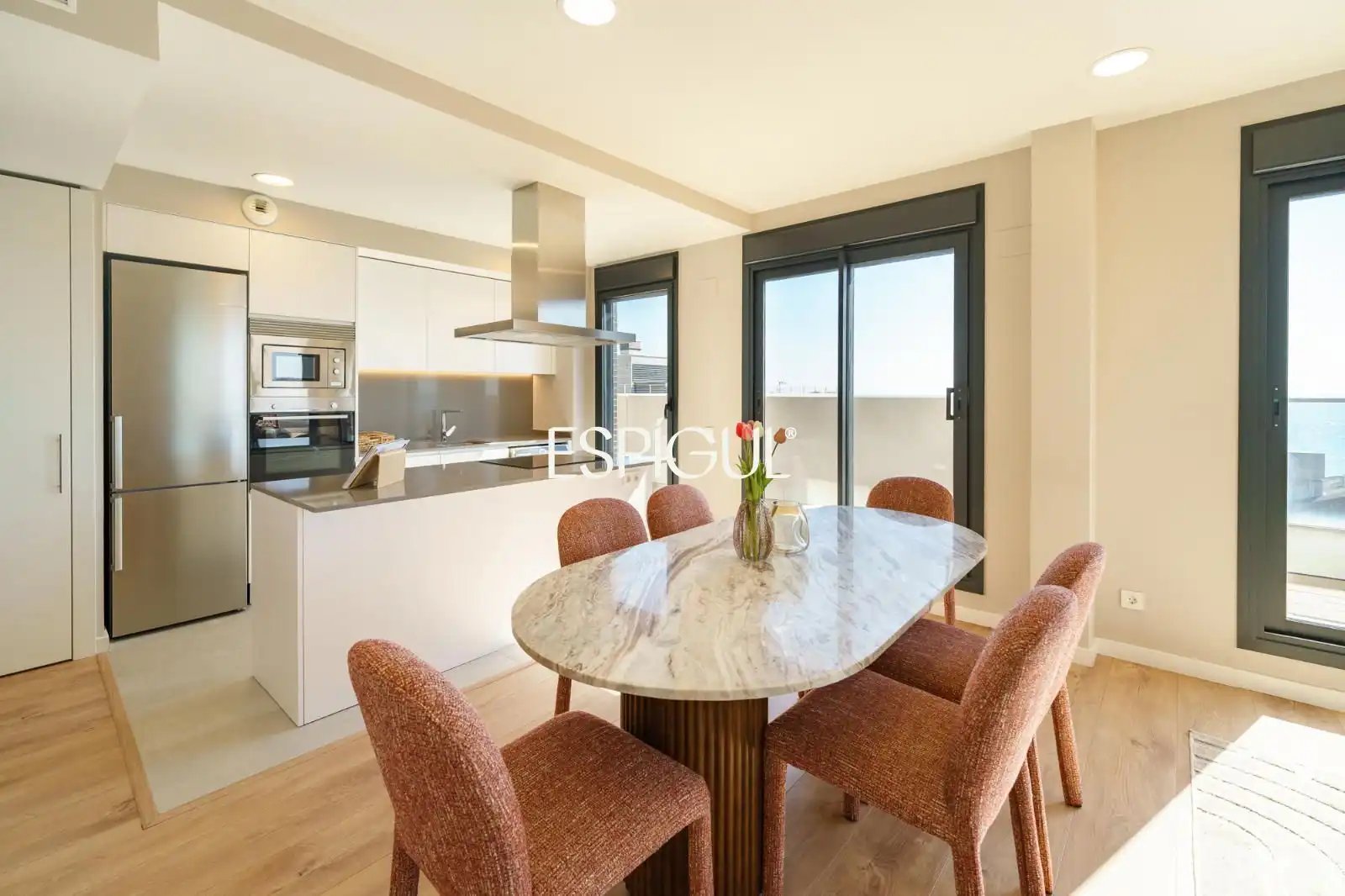 Kitchen of Attic for sale in Montgat  with Air Conditioner, Heating and Parquet flooring