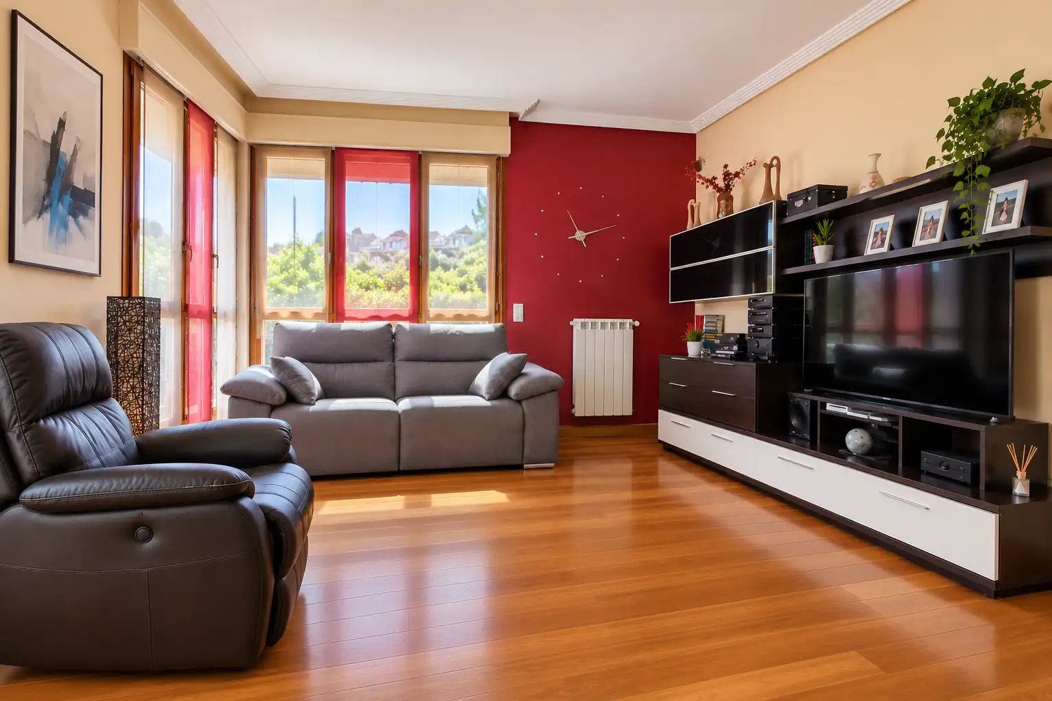 Sala de estar de Piso en venta en Errenteria con Calefacción, Terraza y Amueblado