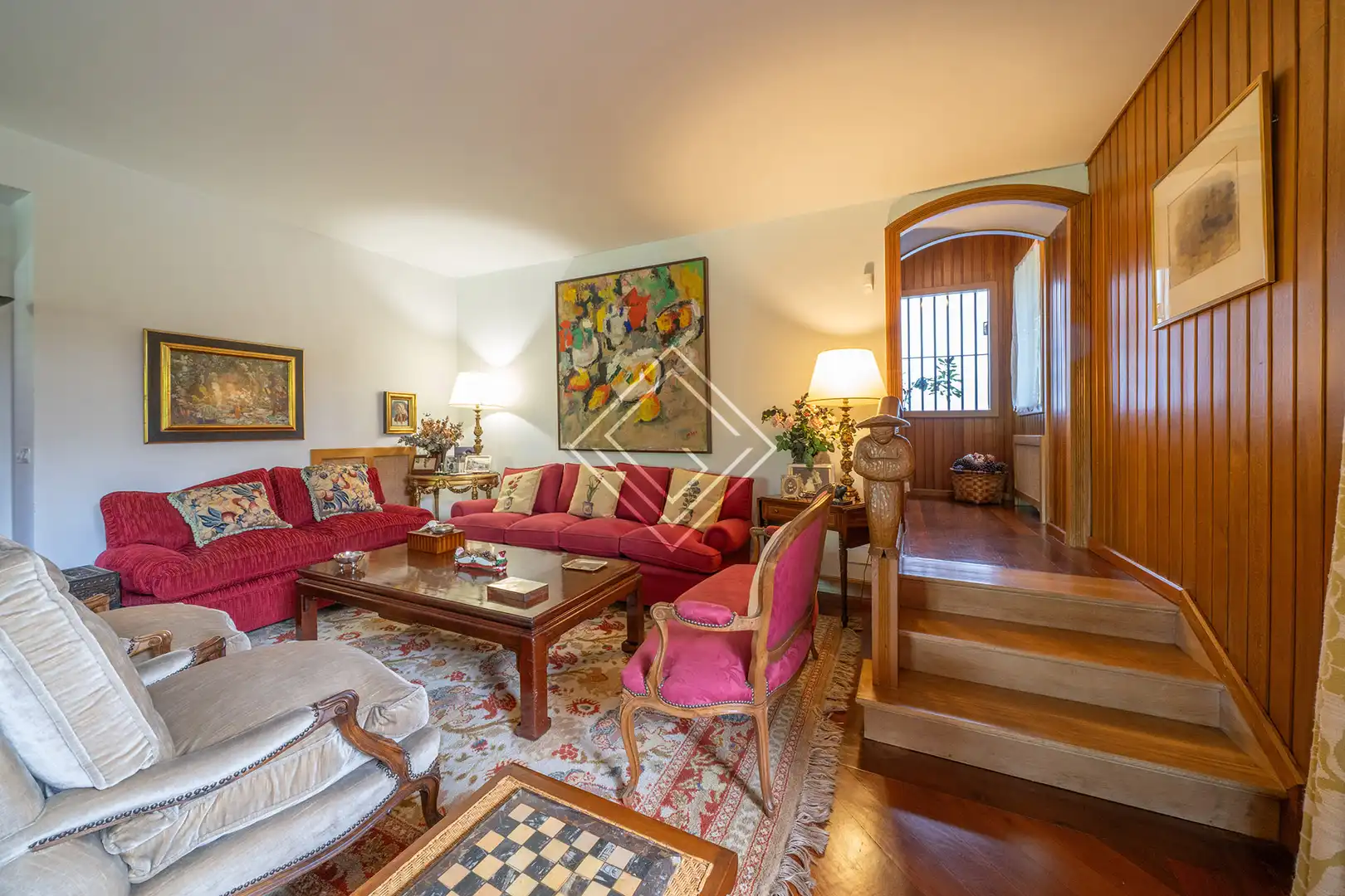 Sala de estar de Casa o chalet en venta en Madrid con Calefacción, Jardín privado y Terraza