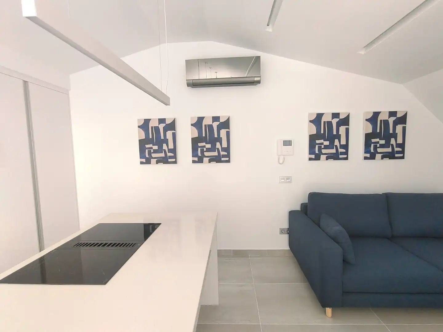 Wohnzimmer von Dachboden zur Miete in Las Palmas de Gran Canaria mit Klimaanlage, Terrasse und Möbliert