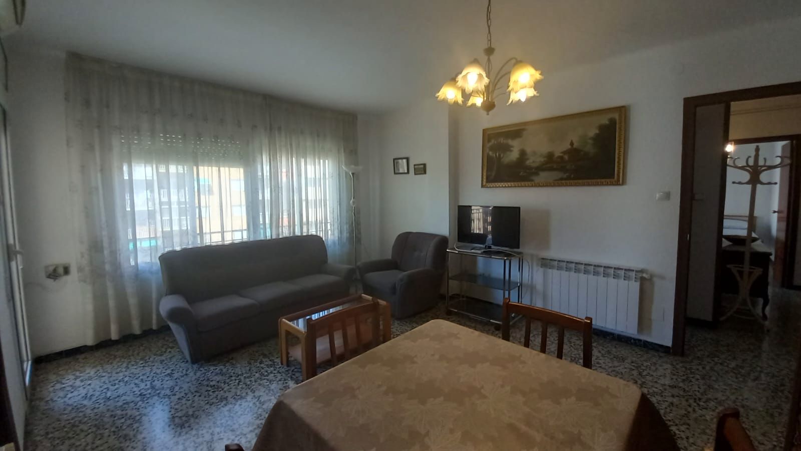 Sala d'estar de Pis de lloguer en  Lleida Capital amb Aire condicionat, Calefacció i Moblat