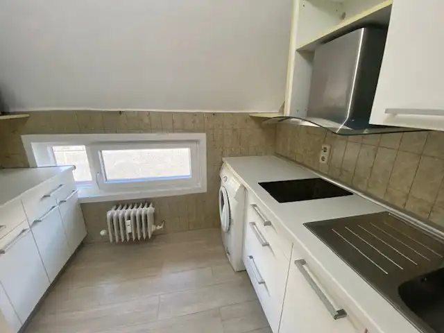 Cocina de Ático de alquiler en Madrid con Aire acondicionado, Calefacción y Lavadora