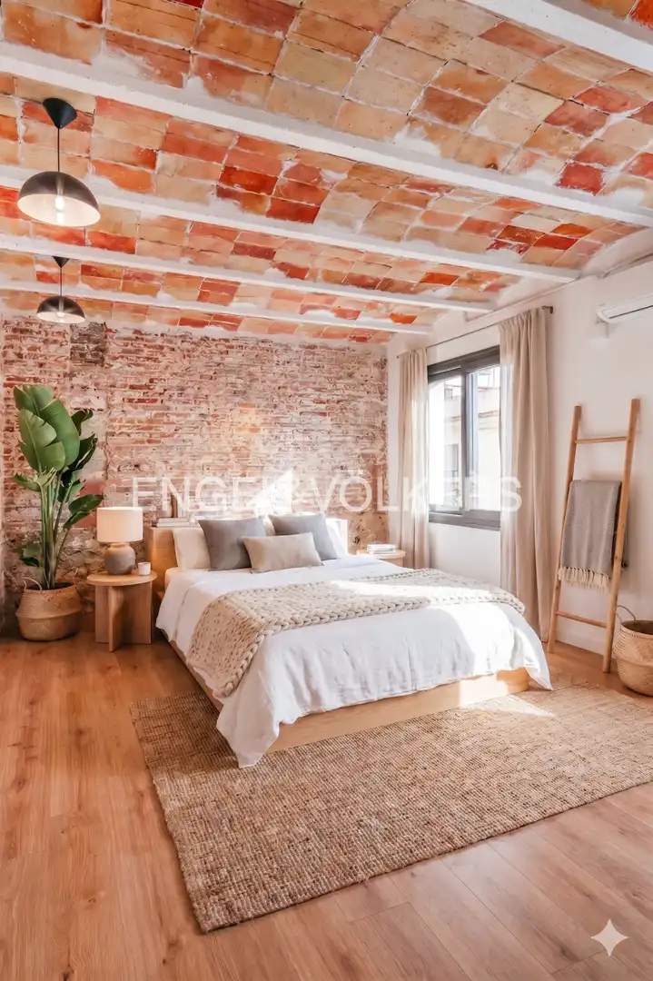 Dormitori de Casa adosada en venda en Barcelona amb Aire condicionat, Calefacció i Jardí privat