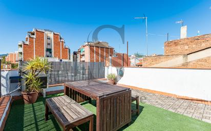 Terrace of Single-family semi-detached for sale in  Barcelona Capital  with Air Conditioner, Parquet flooring and Terrace