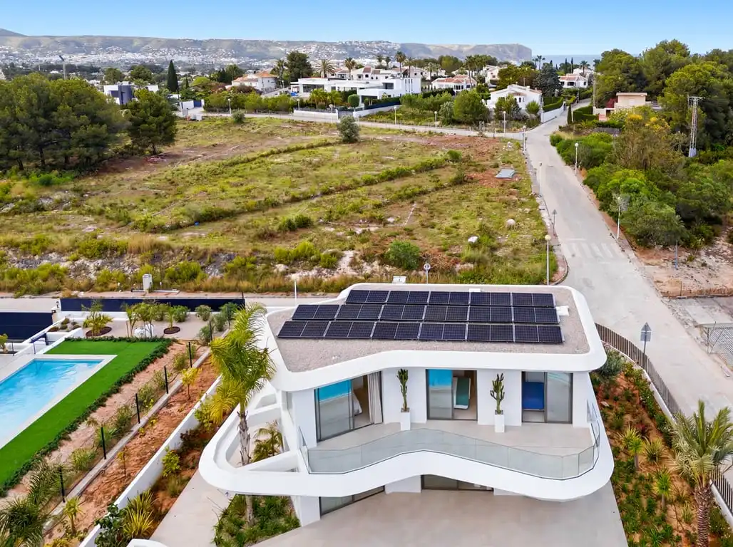 Vista exterior de Casa o chalet en venta en Jávea / Xàbia con Aire acondicionado, Jardín privado y Terraza