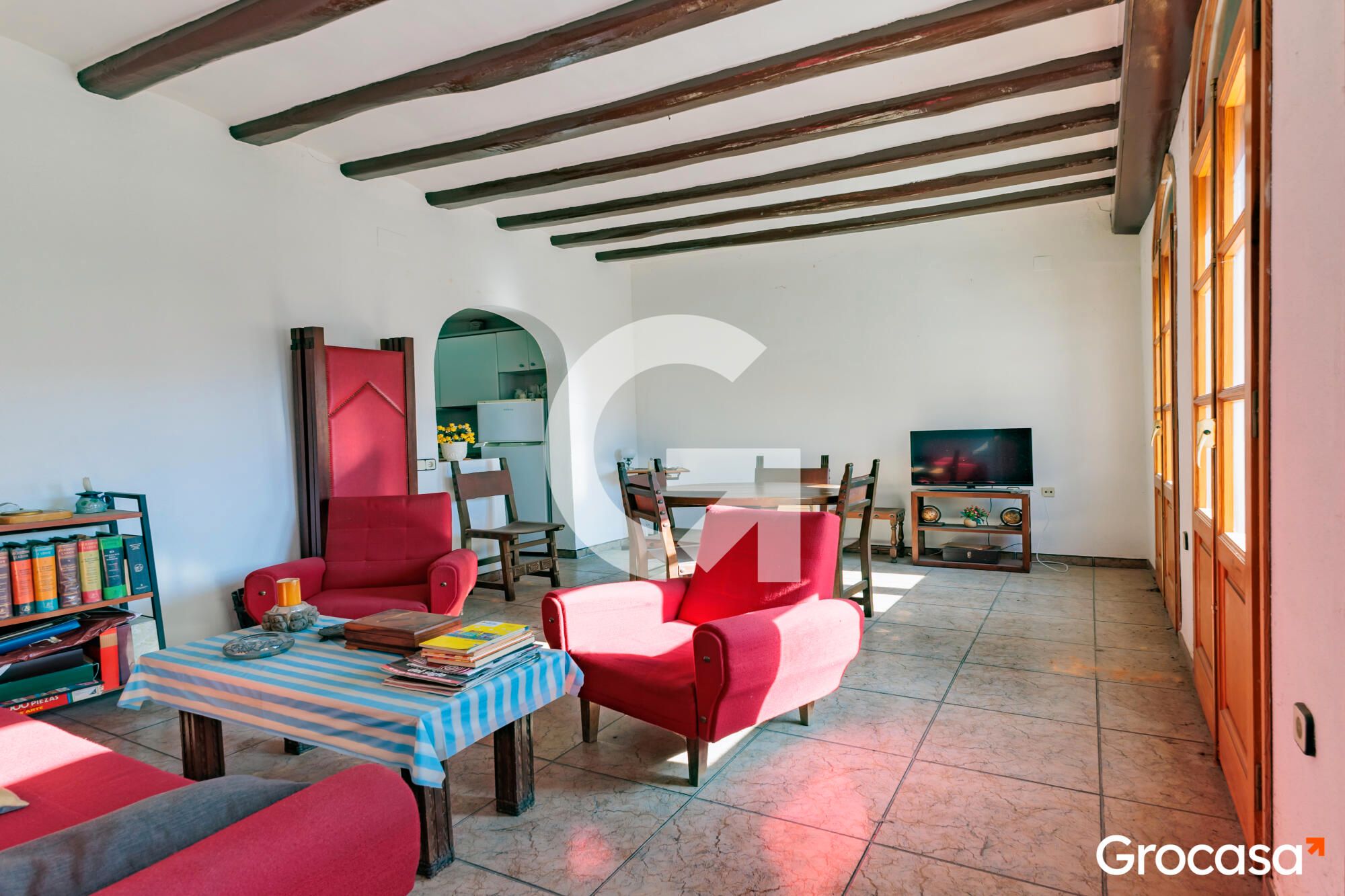 Sala de estar de Piso en venta en Terrassa con Terraza y Balcón