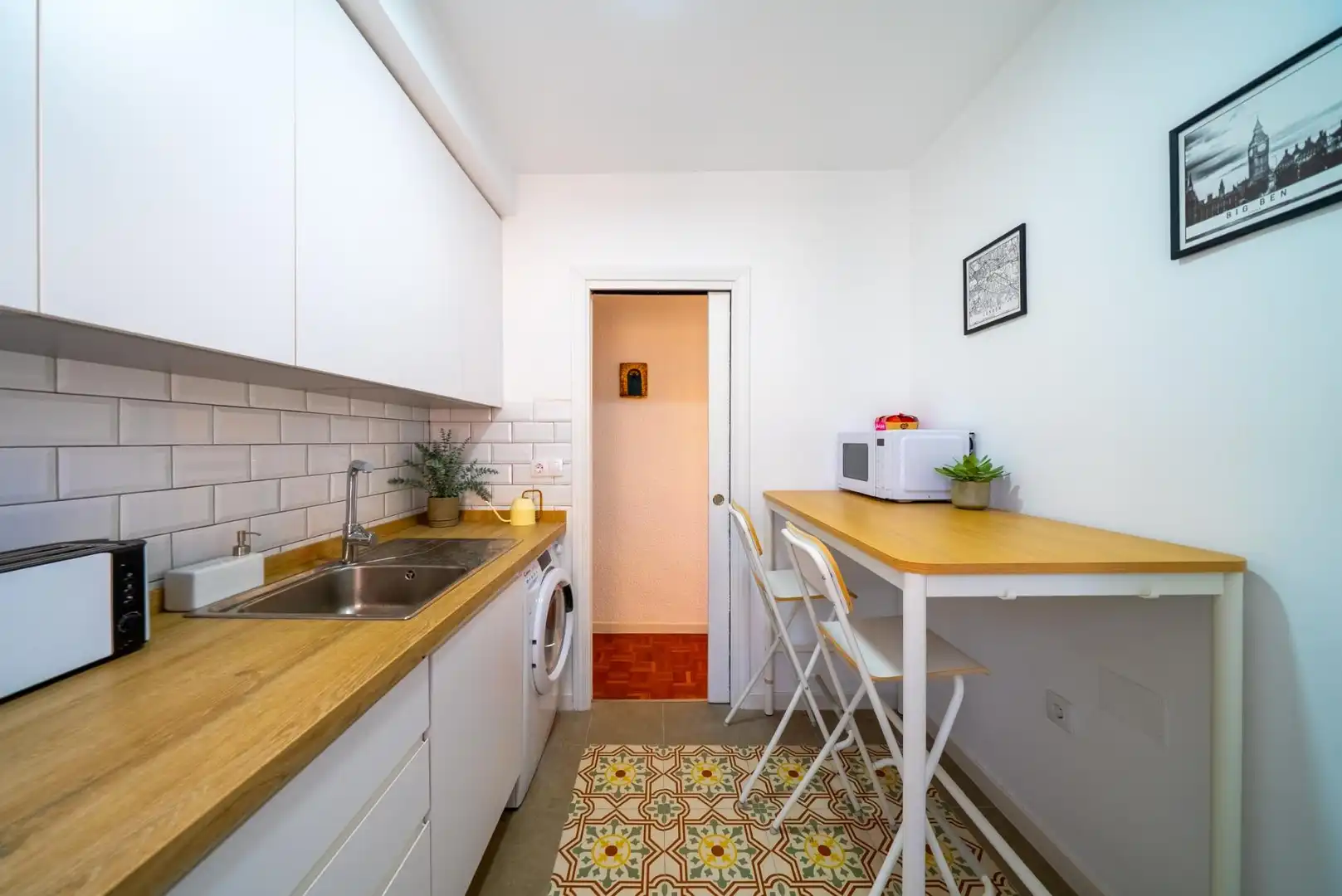 Cuina de Apartament de lloguer en Alicante / Alacant amb Moblat i Balcó