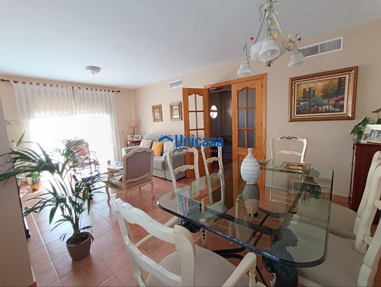 Sala d'estar de Casa adosada en venda en Málaga Capital amb Aire condicionat, Terrassa i Traster