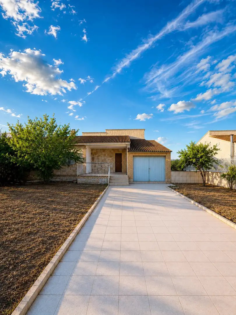 Exterior view of Houses for sale in Villamiel de Toledo  with Private garden and Storage room