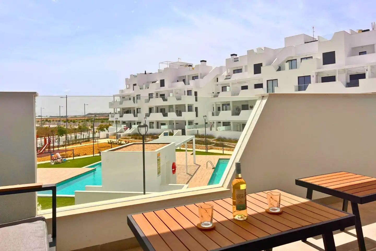 Terrasse von Wohnungen zur Miete in Torre-Pacheco mit Klimaanlage, Terrasse und Möbliert