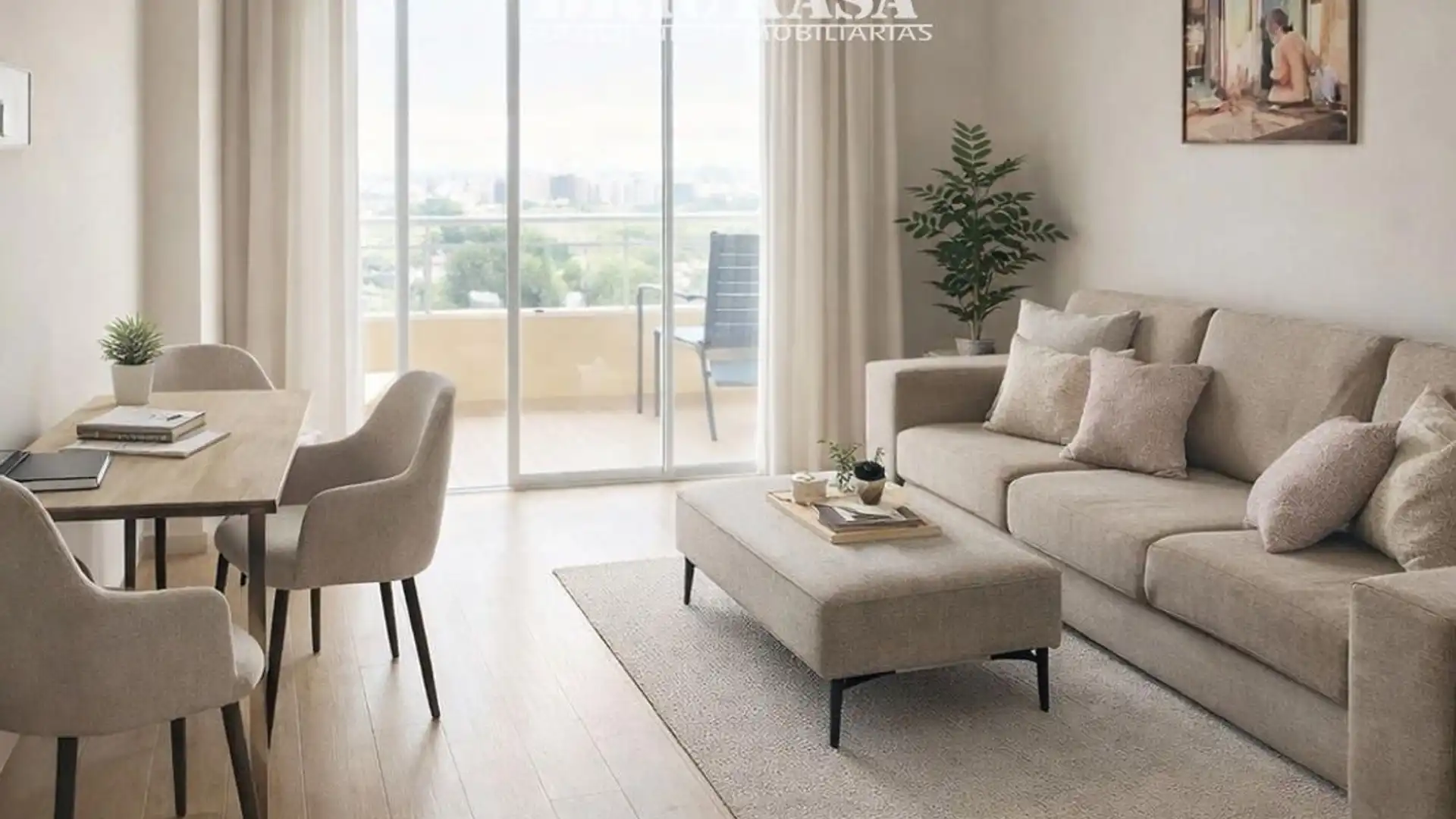 Sala de estar de Piso en venta en Benalmádena con Terraza, Piscina y Amueblado