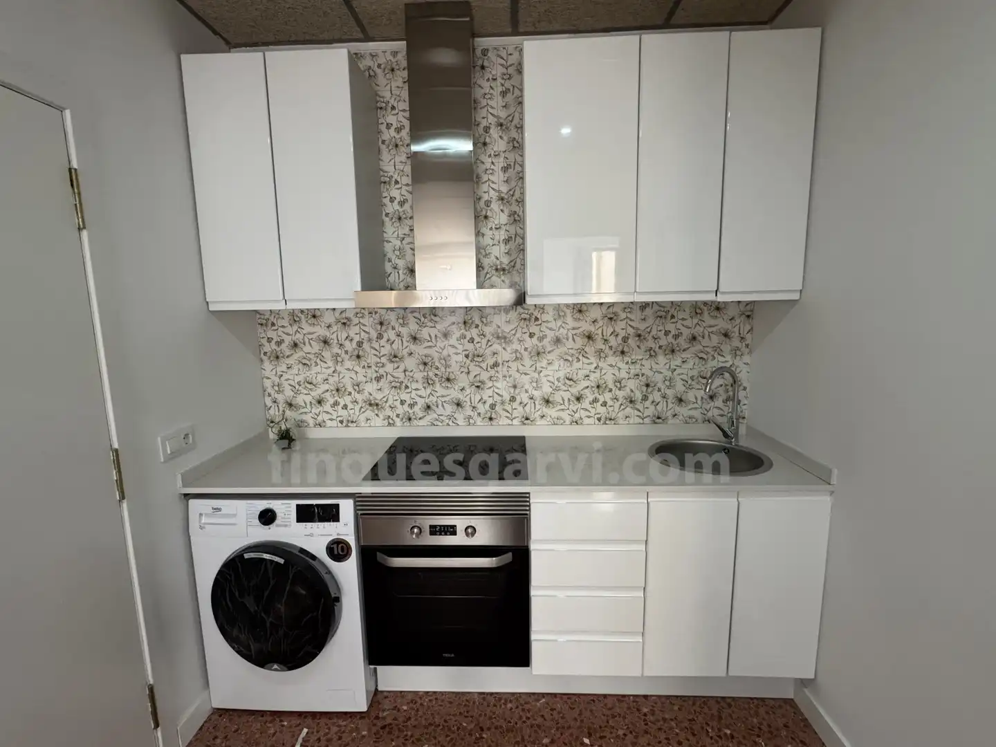 Küche von Wohnung zur Miete in Barcelona mit Klimaanlage und Möbliert