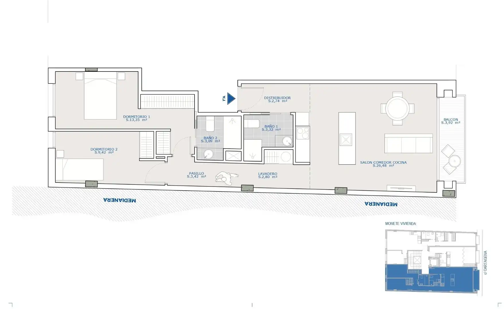 Apartamento en venta en Mazarrón con Terraza, Trastero y Balcón