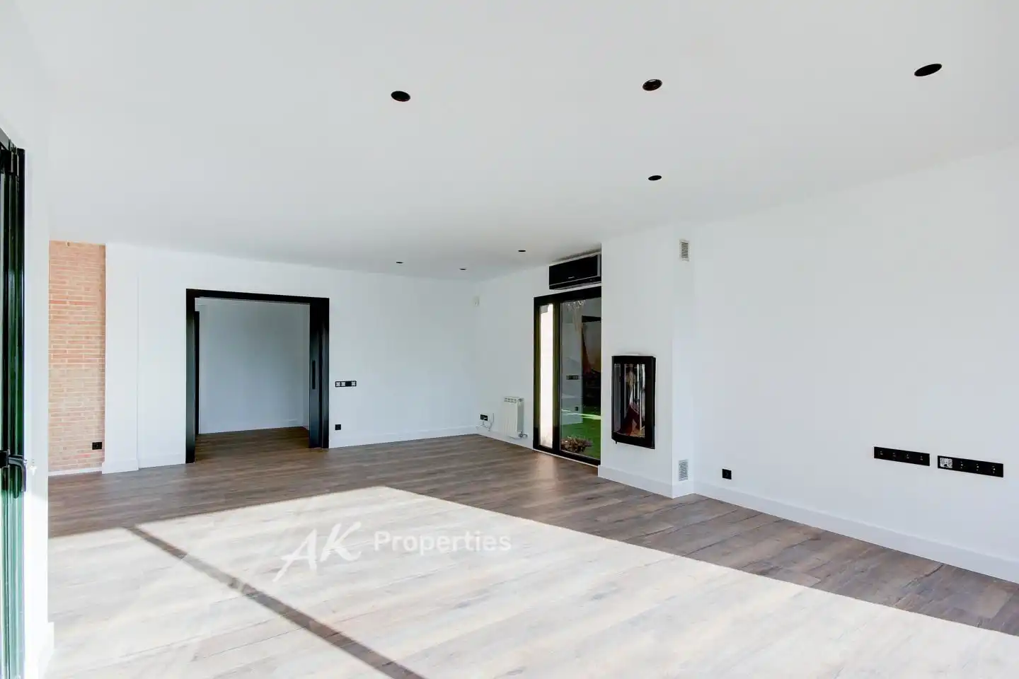 Wohnzimmer von Haus oder Chalet zur Miete in Castelldefels mit Klimaanlage, Privatgarten und Terrasse