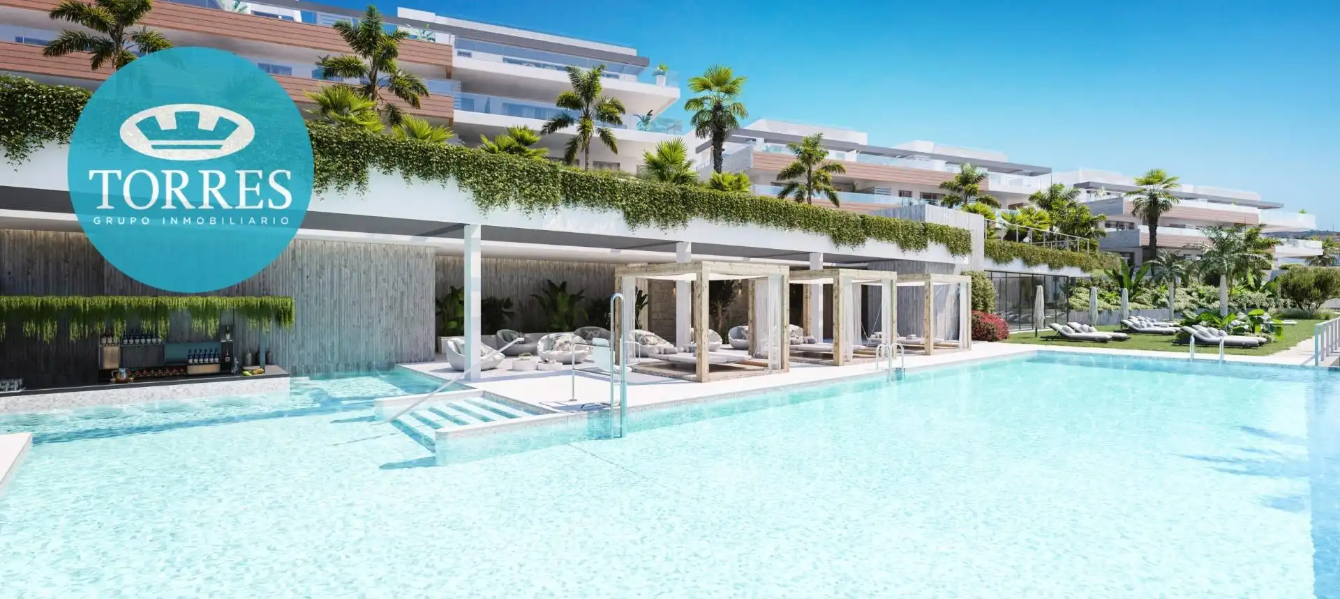 Swimming pool of Flat for sale in Marbella  with Air Conditioner, Private garden and Terrace