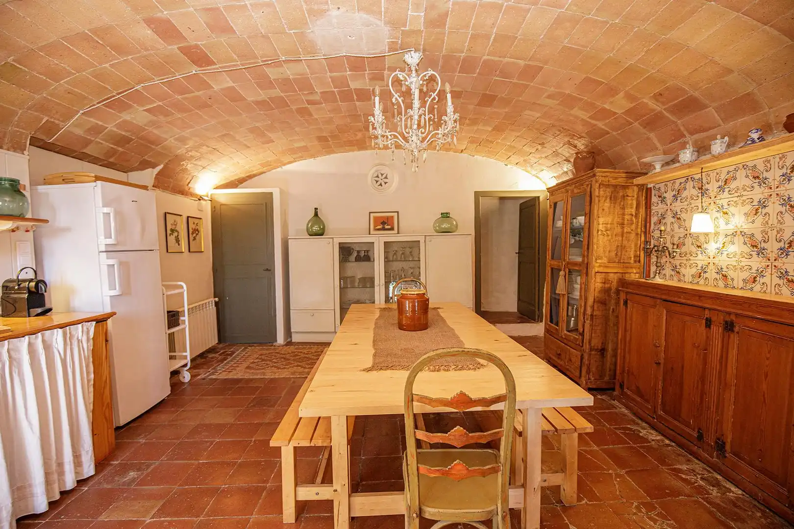 Comedor de Finca rústica de alquiler en Pals