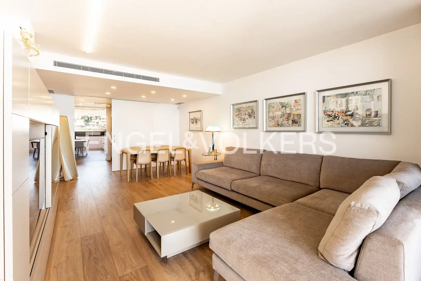 Sala de estar de Piso en venta en Caldes d'Estrac con Aire acondicionado, Calefacción y Jardín privado