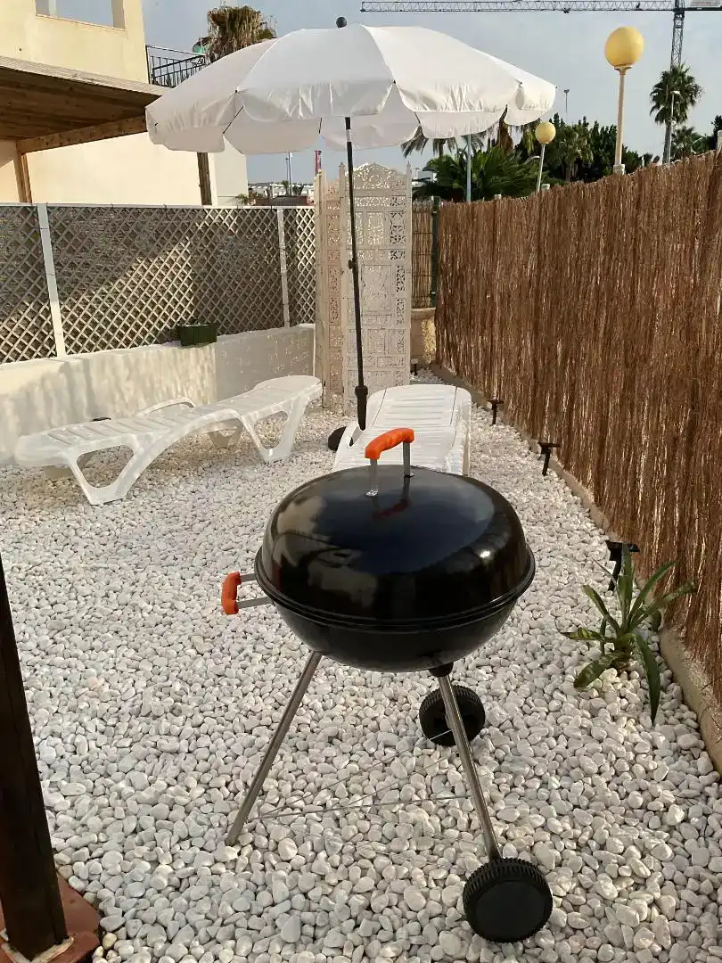 Jardí de Apartament de lloguer en Vera amb Aire condicionat, Jardí privat i Piscina