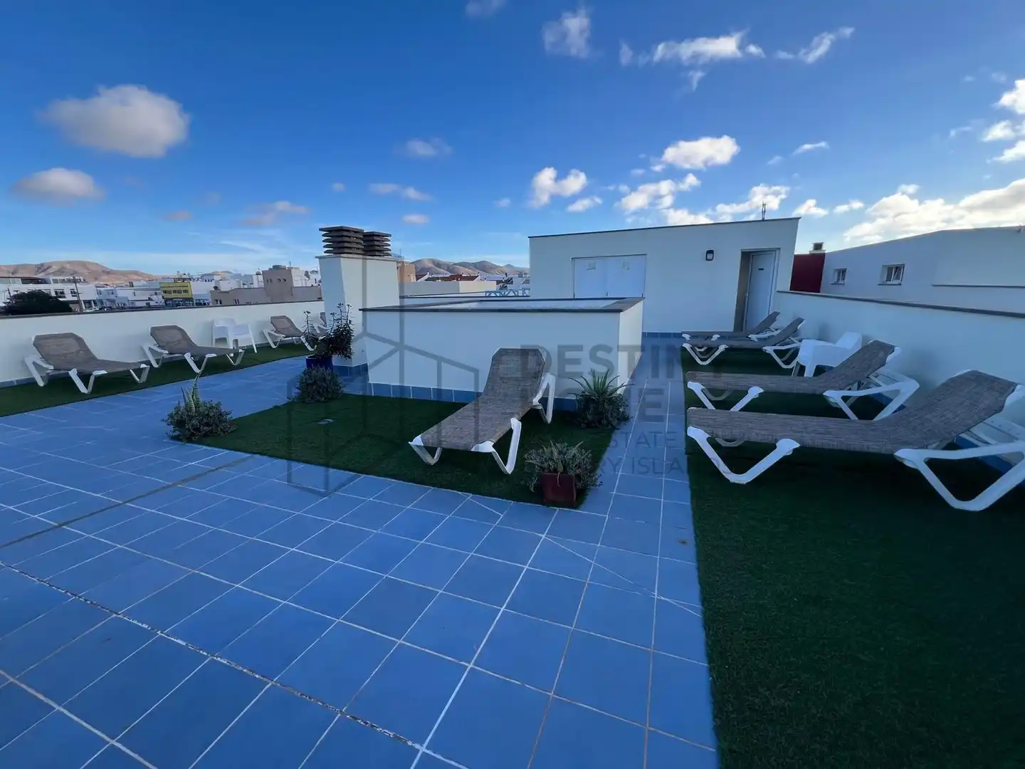 Terrasse von Wohnungen zum Verkauf in La Oliva mit Abstellraum, Möbliert und Gemeinschaftspool