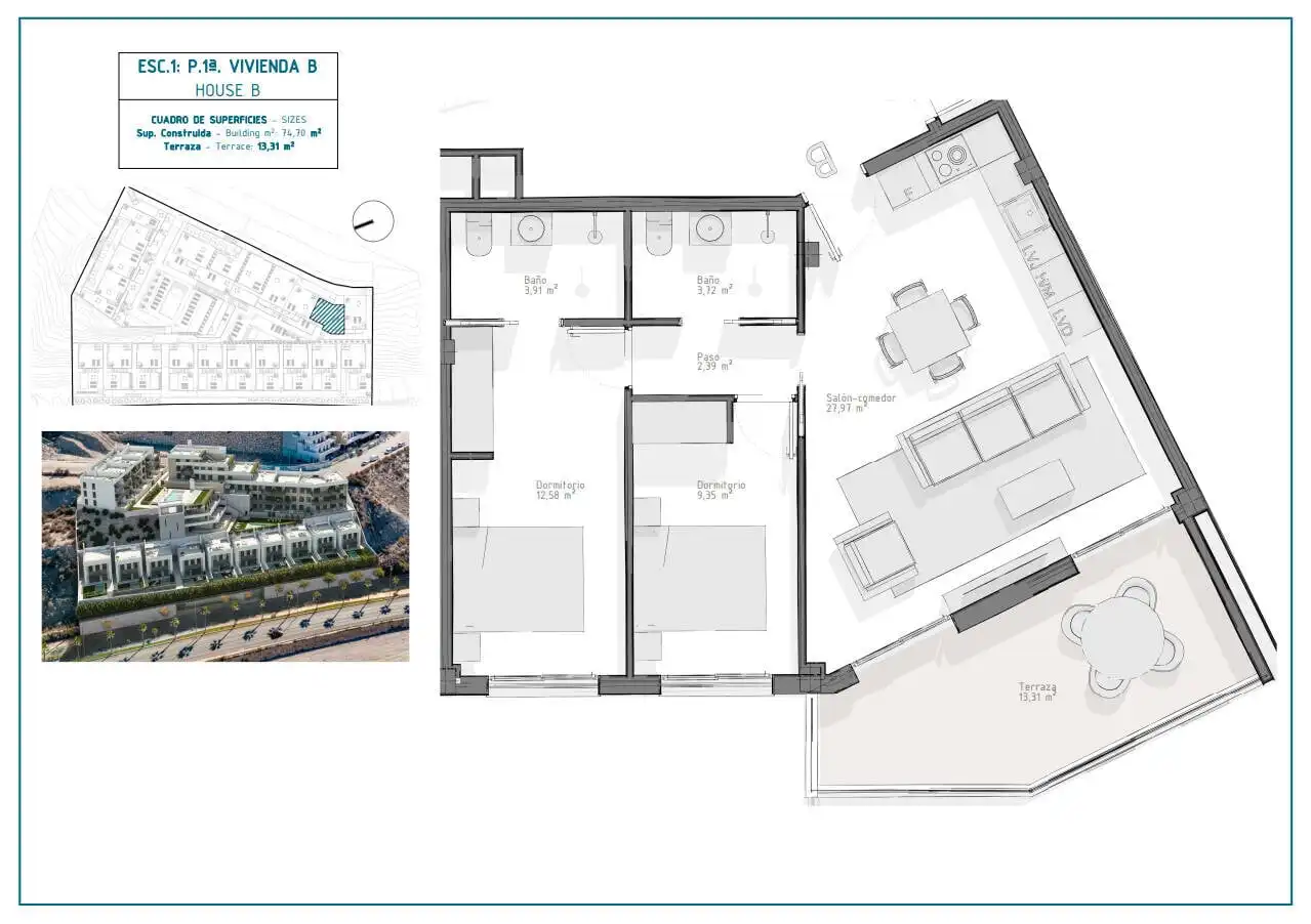 Apartament amb terrassa en venda a El Hornillo, imagen 42