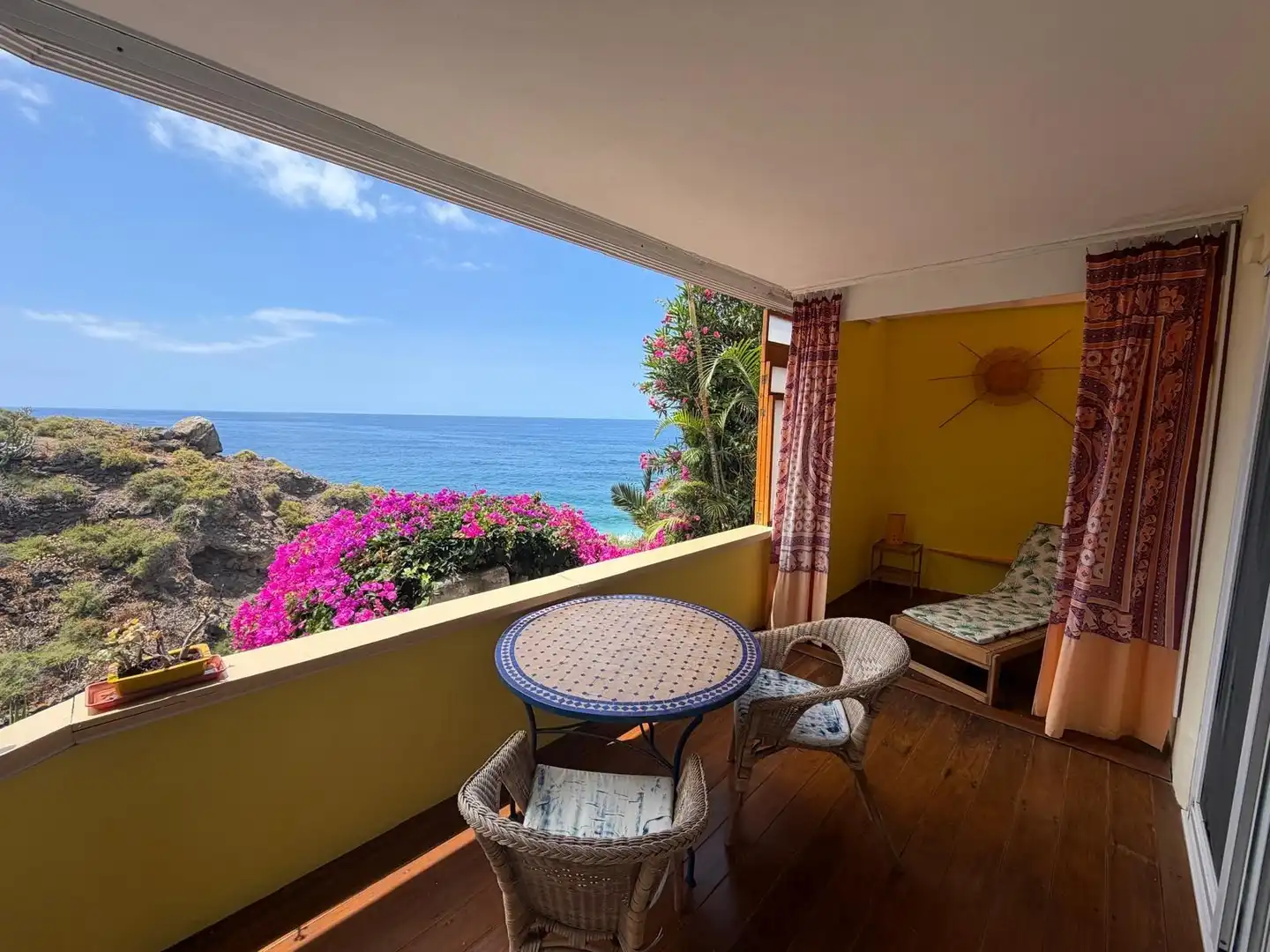 Terrasse von Wohnung zur Miete in Los Realejos mit Parkett, Terrasse und Möbliert