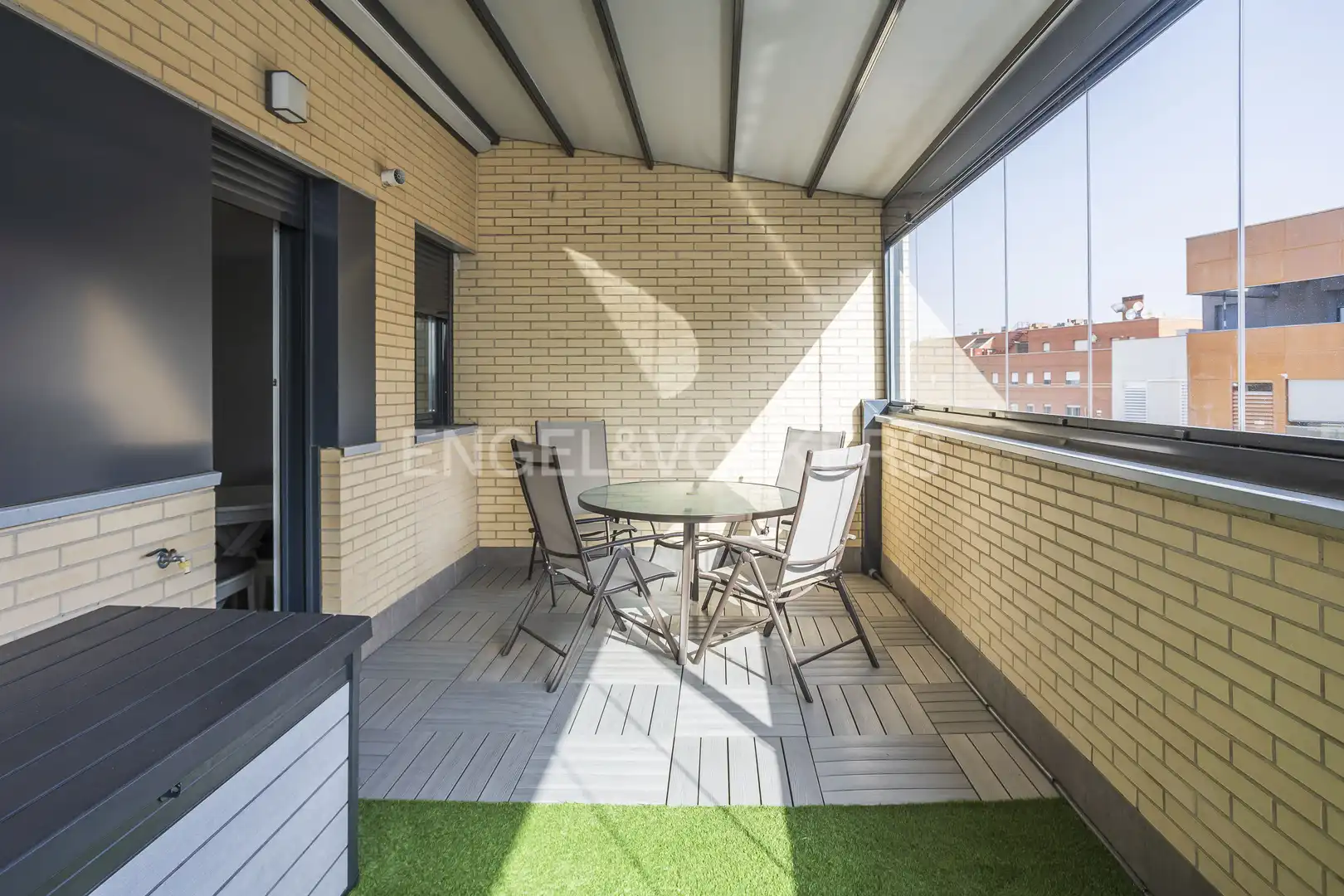Terrasse von Dachboden zur Miete in Madrid mit Klimaanlage, Heizung und Terrasse