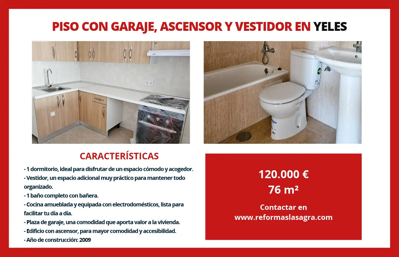 Pis amb ascensor en venda a Yeles