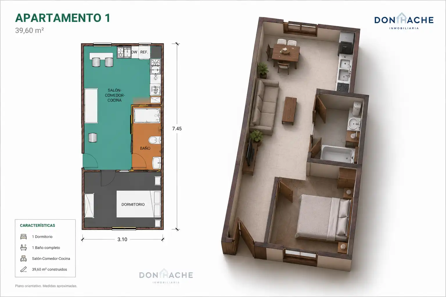Apartamento en venta en Avenida de Lusitania, 28, Sur