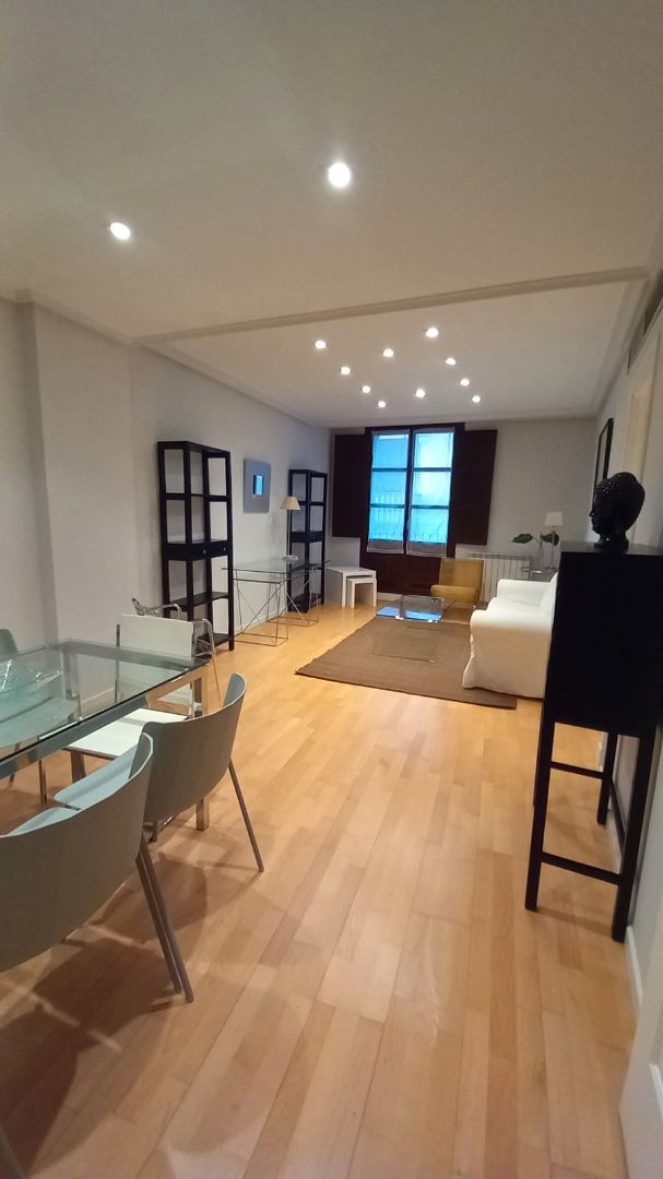 Living room of Flat for rent in  Zaragoza Capital  with Air Conditioner, Heating and Parquet flooring