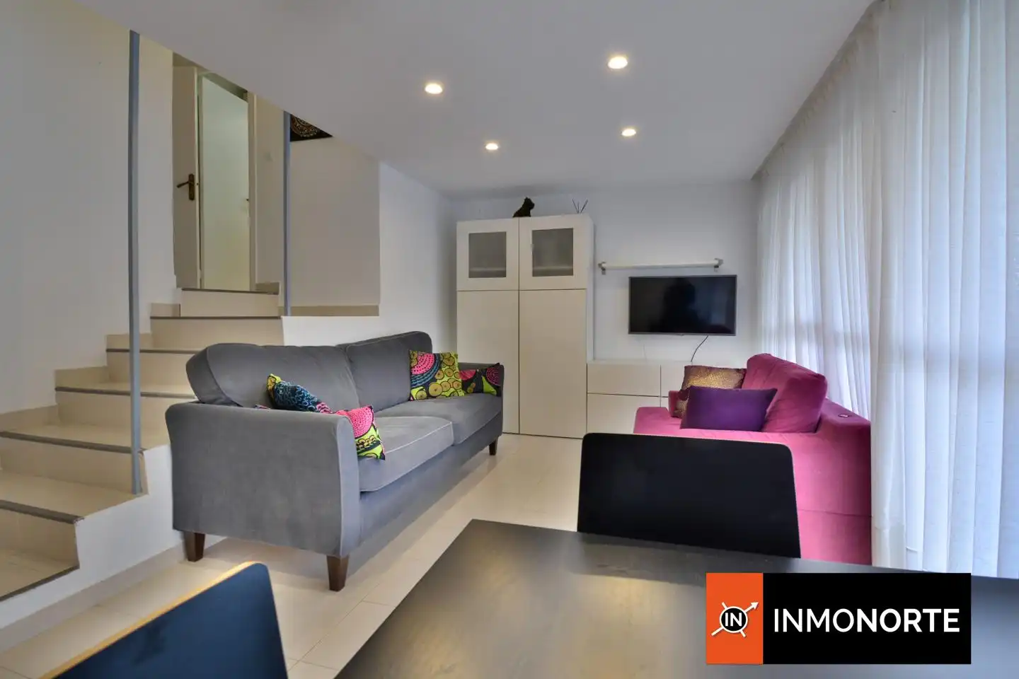 Sala de estar de Piso en venta en Laredo con Terraza