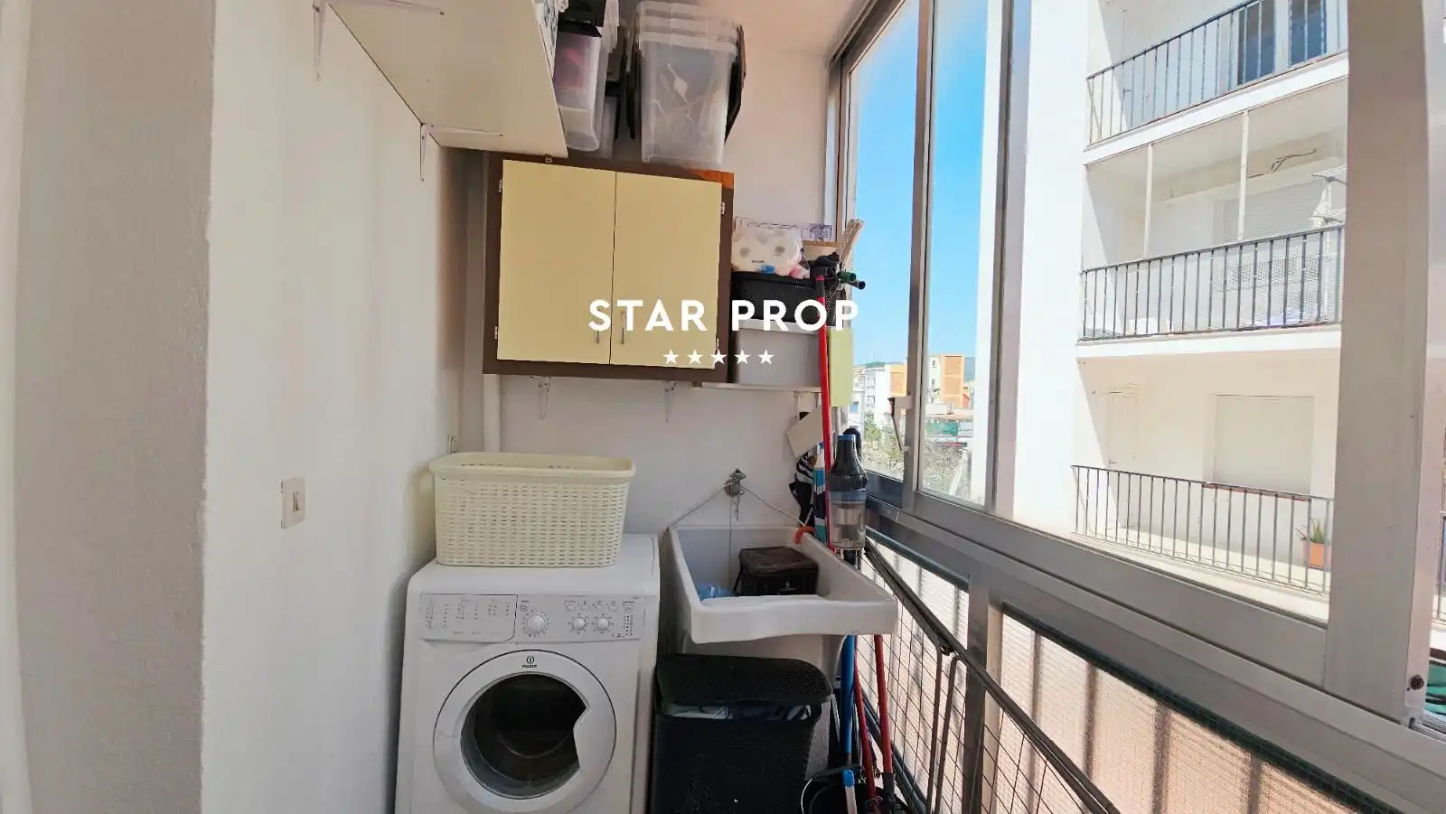 Balcony of Flat for sale in Roses  with Heating, Terrace and Oven