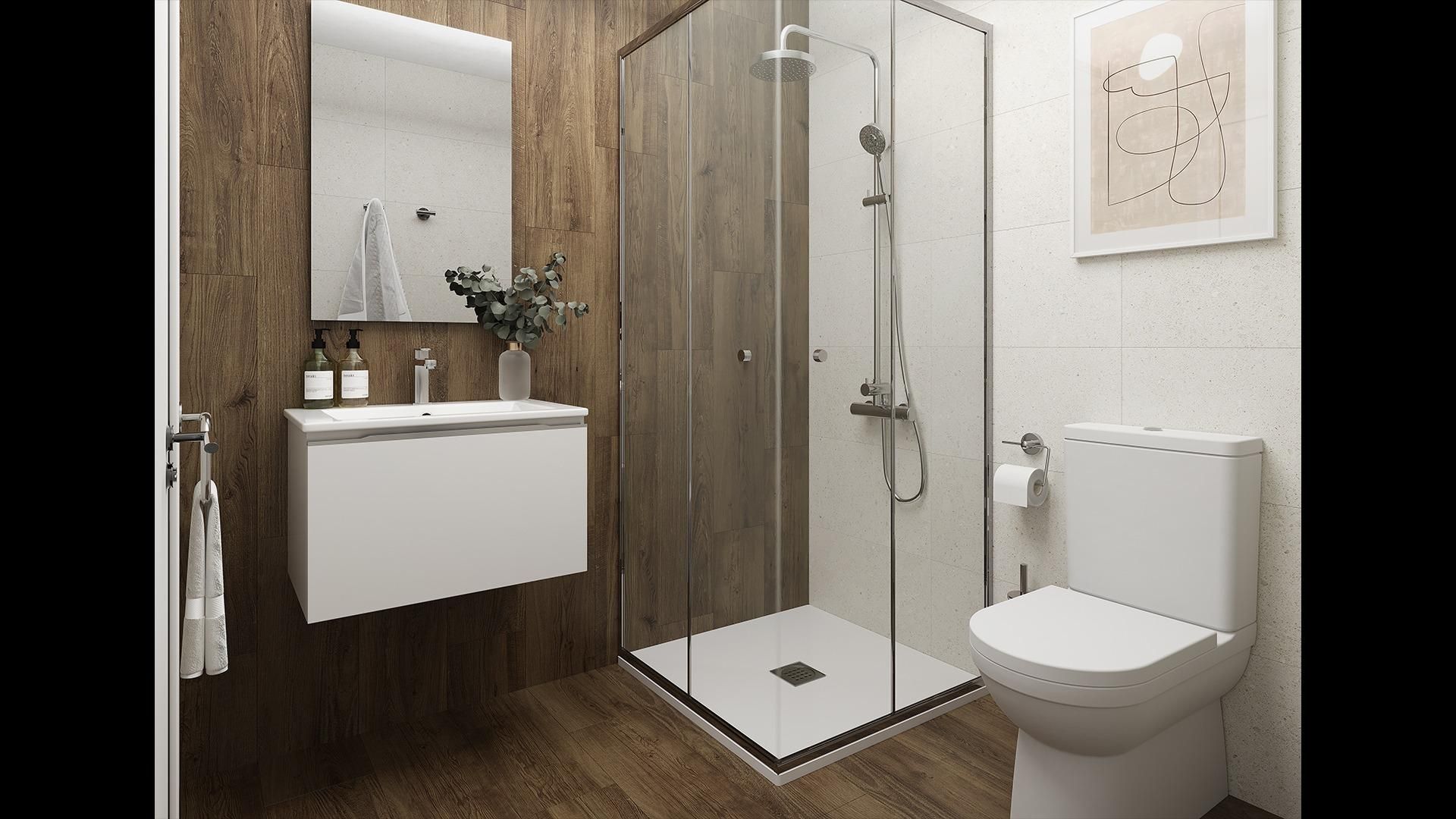 Badezimmer von Wohnungen zum verkauf in Nules mit Abstellraum