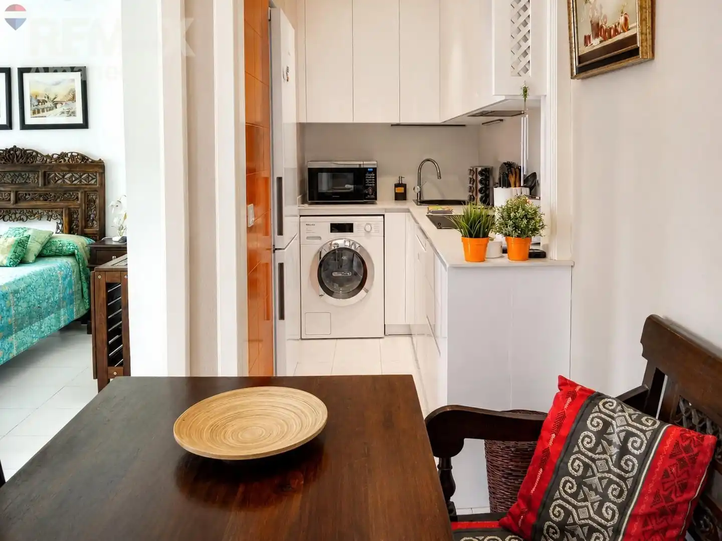Cocina de Apartamento en venta en Dénia con Aire acondicionado, Jardín privado y Terraza