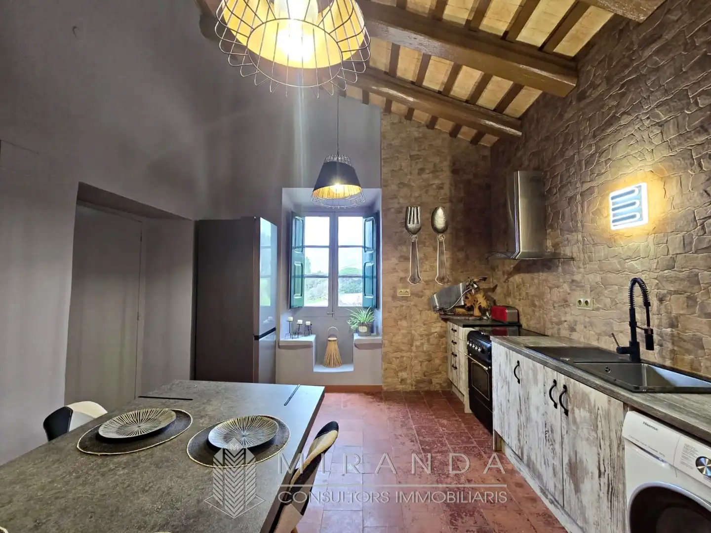 Cocina de Casa o chalet en venta en Sant Pere de Vilamajor con Aire acondicionado, Calefacción y Jardín privado