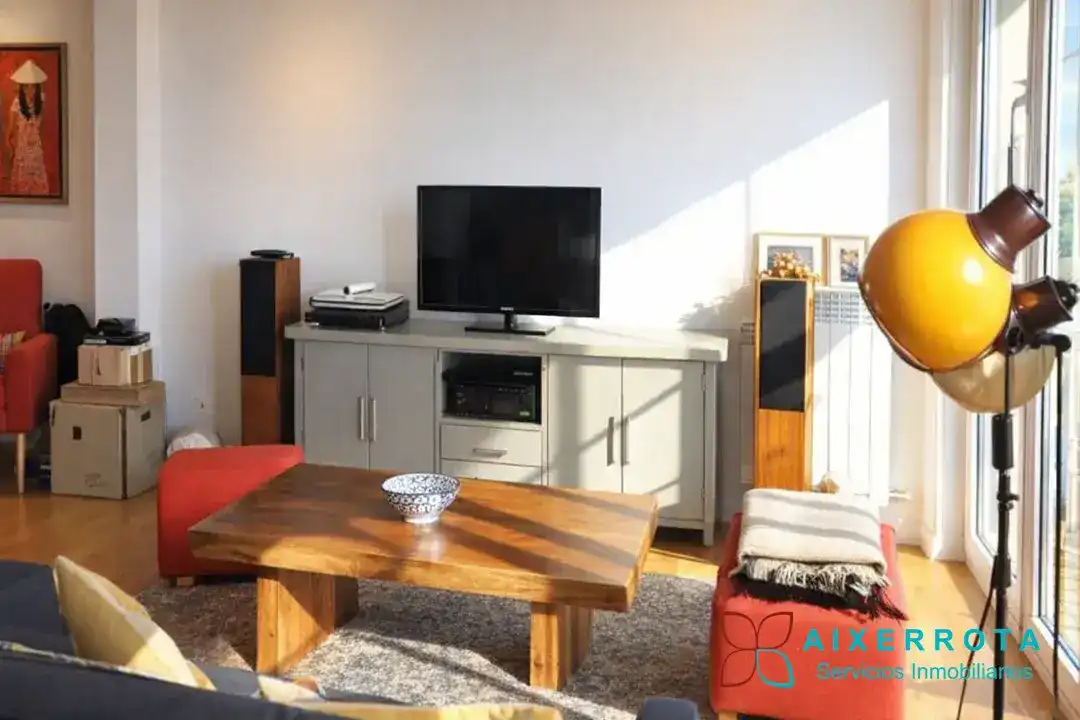 Wohnzimmer von Wohnung zum Verkauf in Leioa mit Heizung, Privatgarten und Terrasse