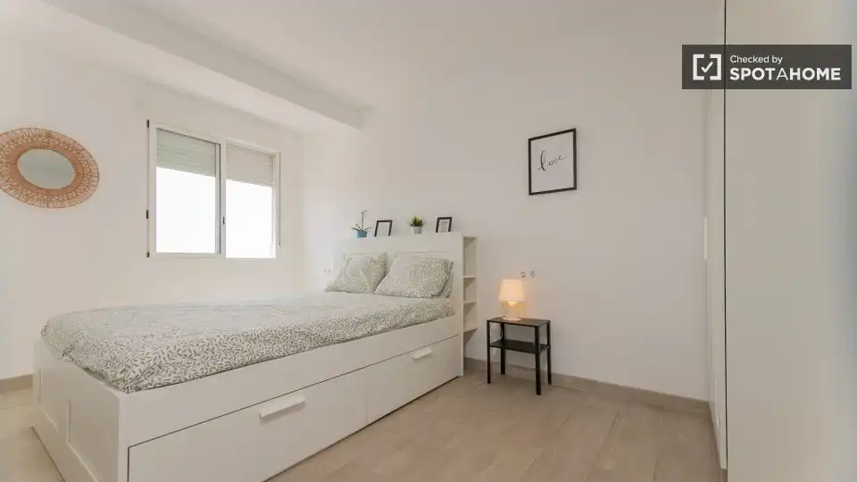 Bedroom of Flat for rent in Puçol  with Air Conditioner, Heating and Furnished