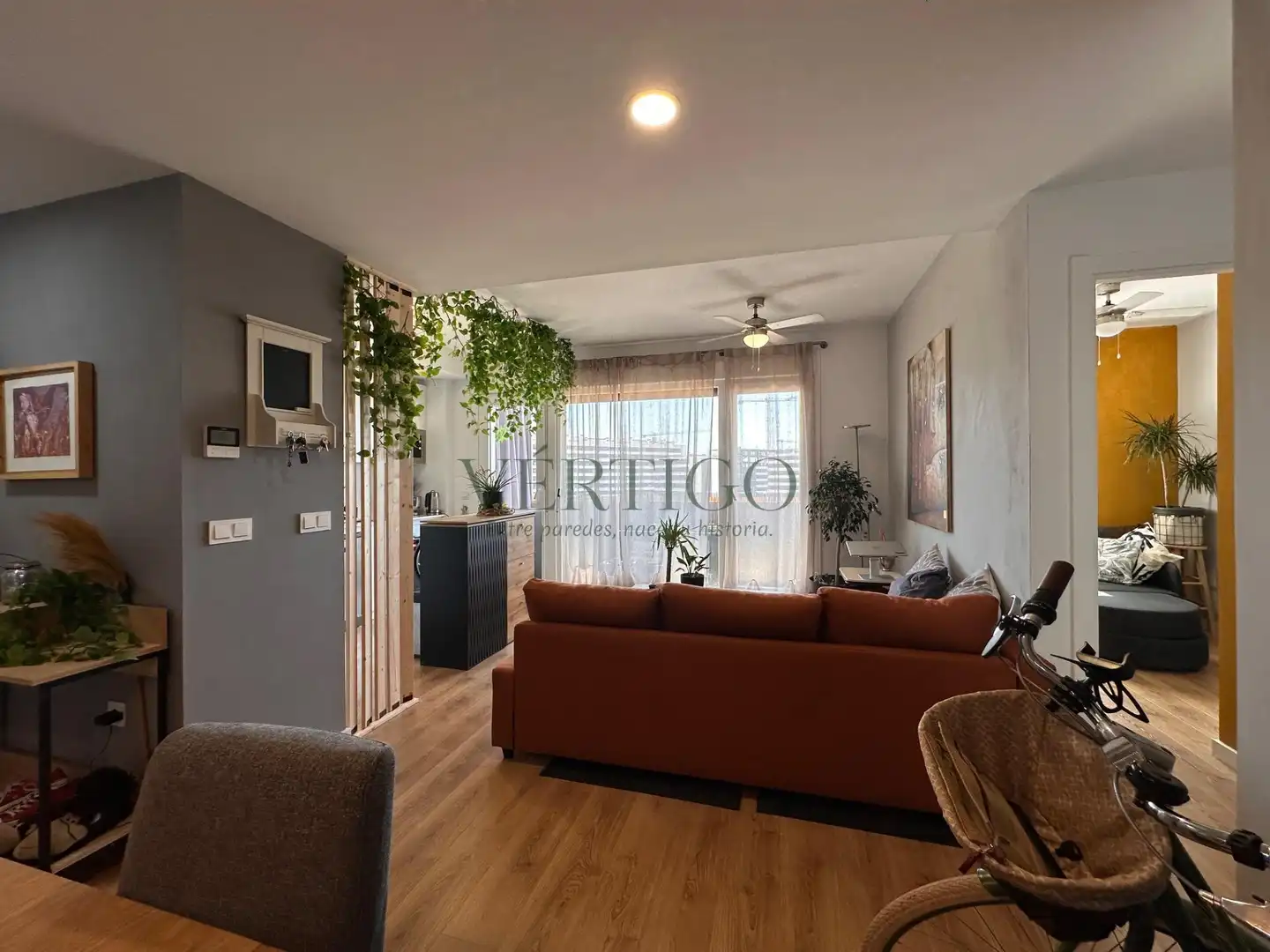 Wohnzimmer von Wohnung zum Verkauf in Dos Hermanas mit Klimaanlage, Heizung und Terrasse