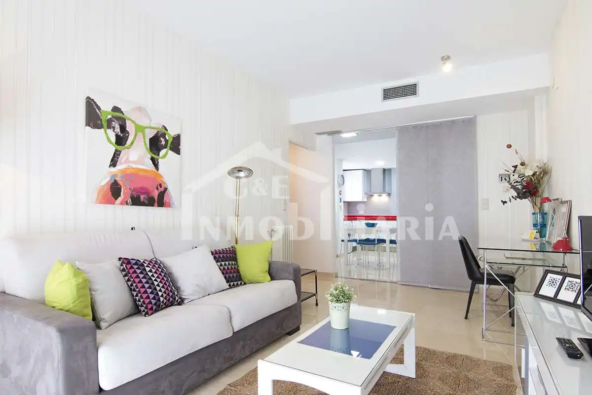 Sala de estar de Apartamento de alquiler en Granada con Aire acondicionado, Calefacción y Parquet