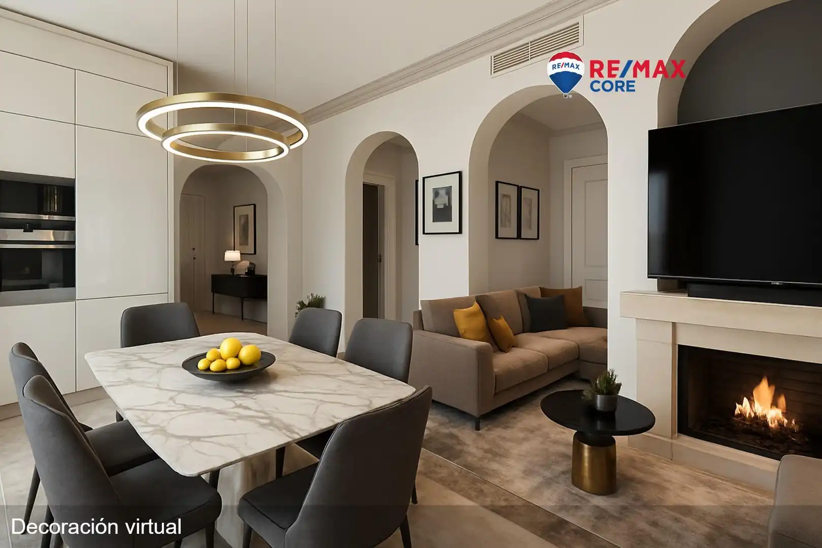 Living room of Flat for sale in Marbella  with Air Conditioner, Private garden and Terrace